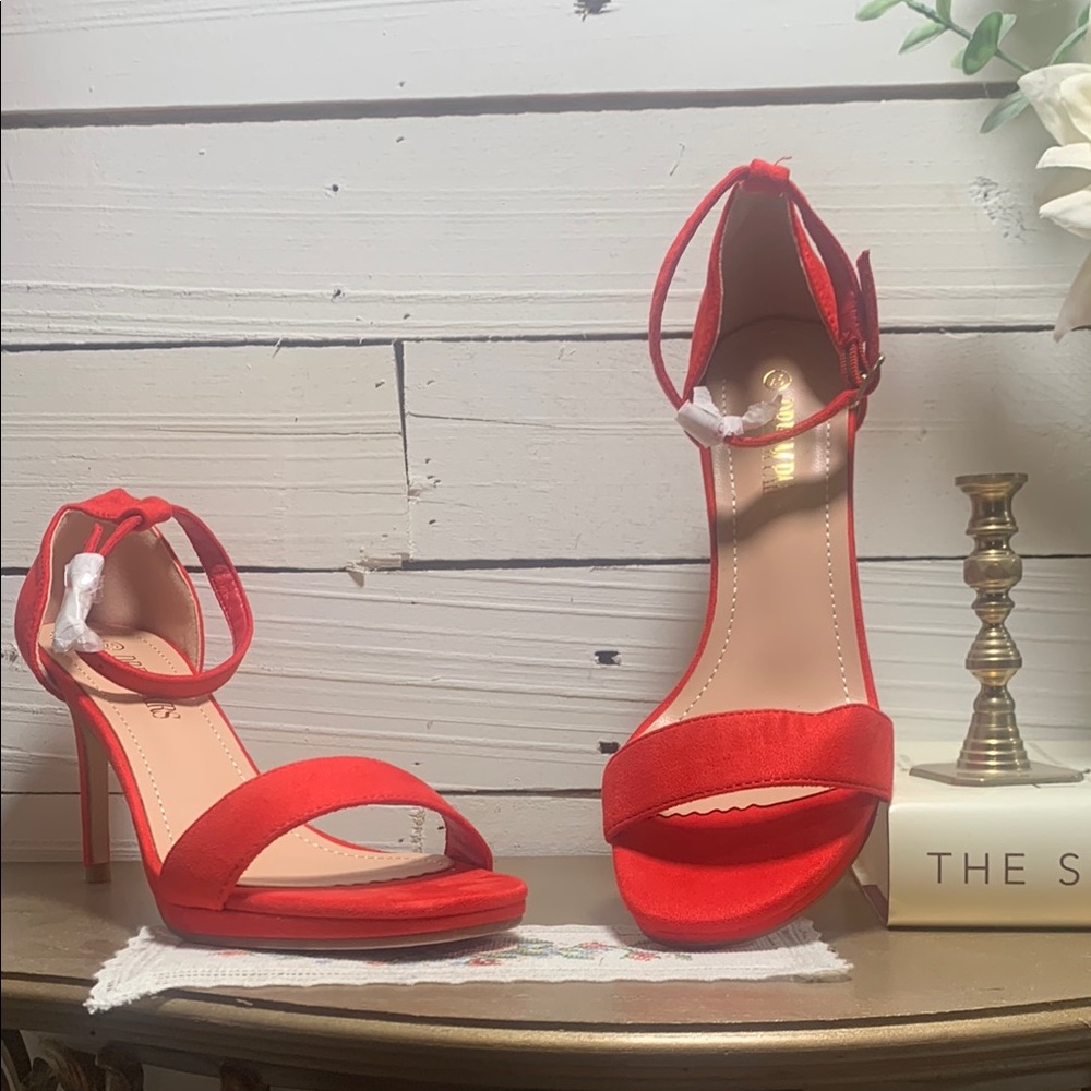 Dream Pairs Red Stiletto Heels